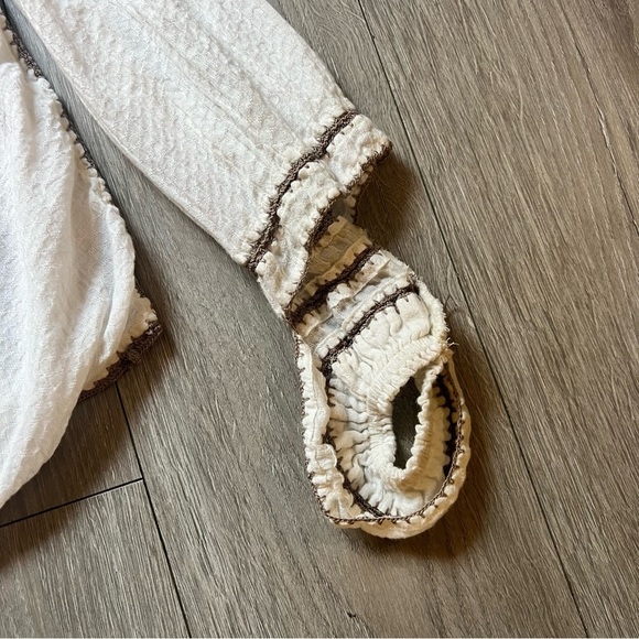 Sundance Peasant Top Embroidered|tunic cream Ivory| boho Sz XS oversized - Picture 13 of 14